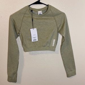 Gymshark Adapt Marl Seamless LS Crop Top